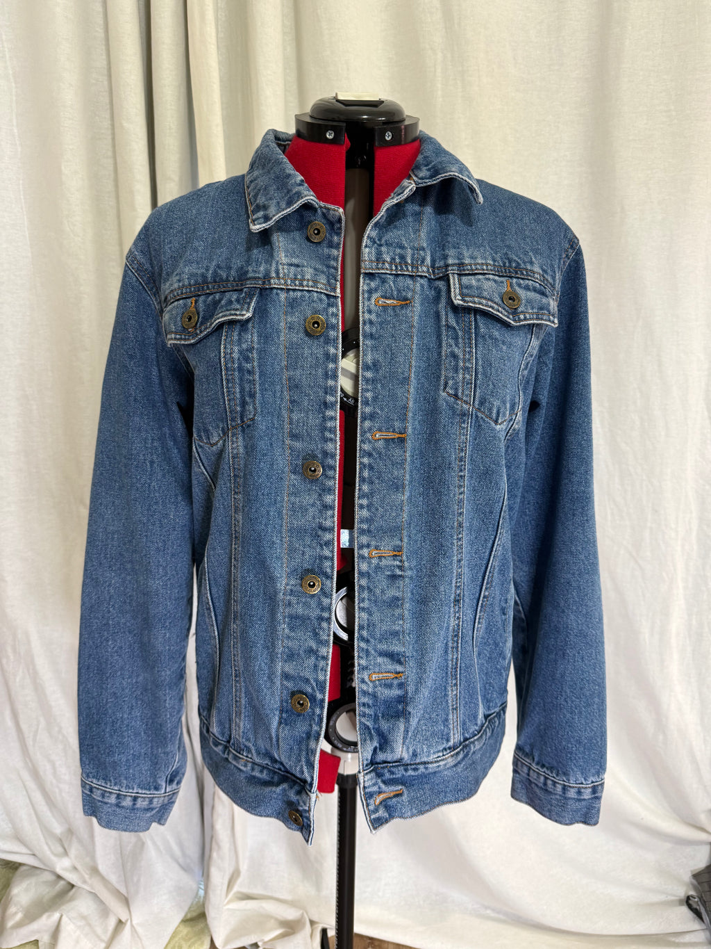 Sulphur Crested Cockatoo Hand Painted Denim Jacket