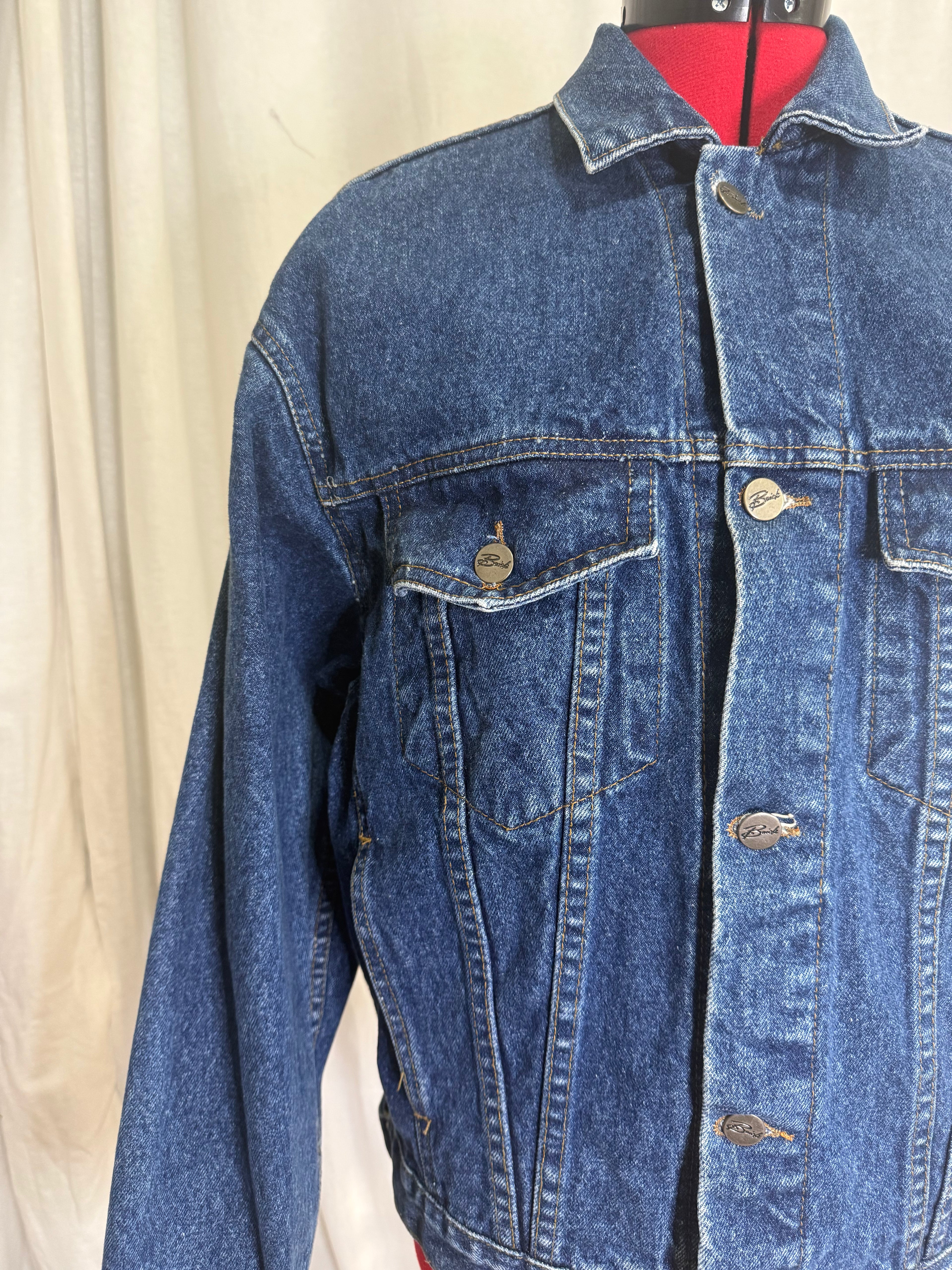 Vintage Upcycled Denim Tiger Jacket