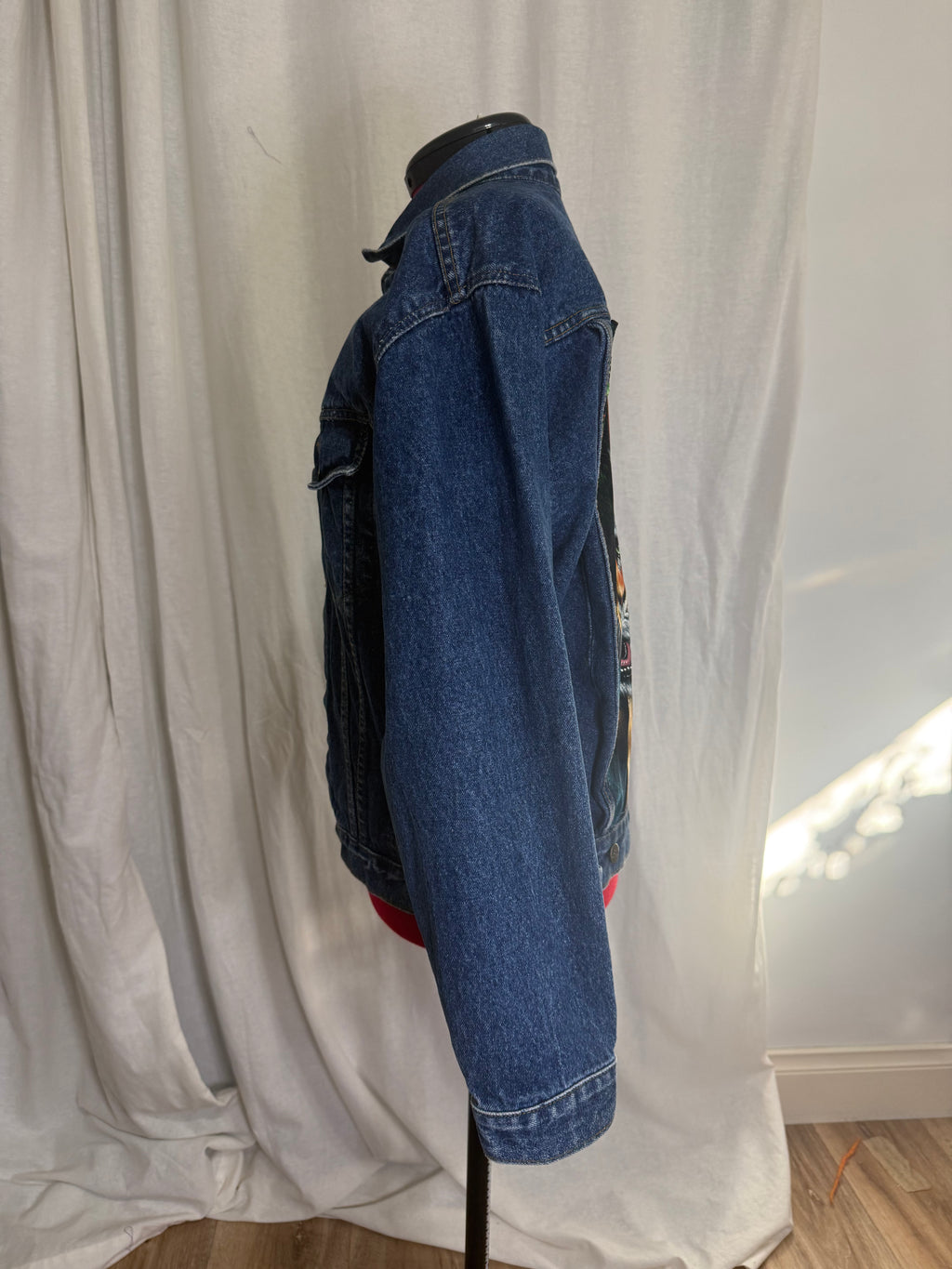 Vintage Upcycled Denim Tiger Jacket